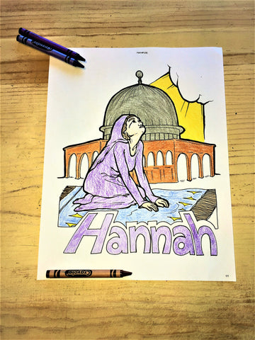 coloring pages hannah