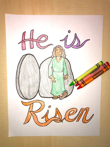 He Is Risen Coloring Page