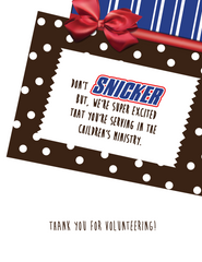 Snickers Thank You Note