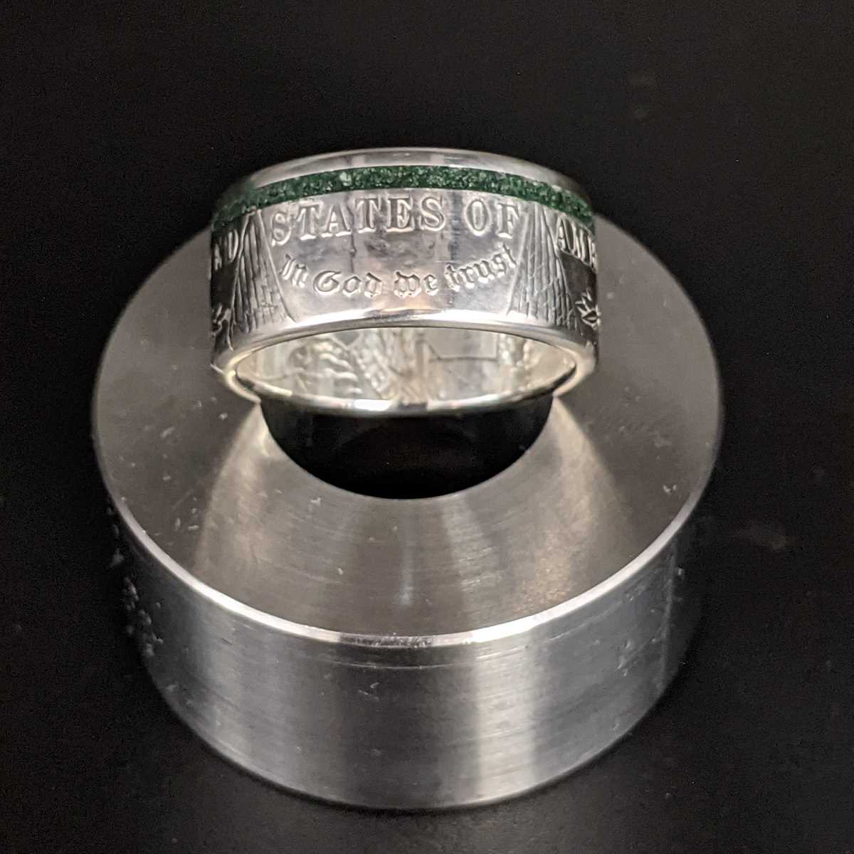 silver coin ring
