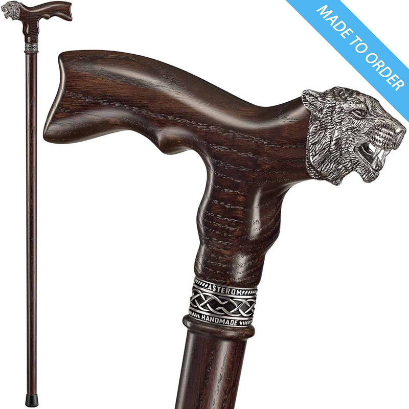 Fashionable Walking Cane for Men - Nymph - Wooden Walking Sticks Canes Oak  Wood 