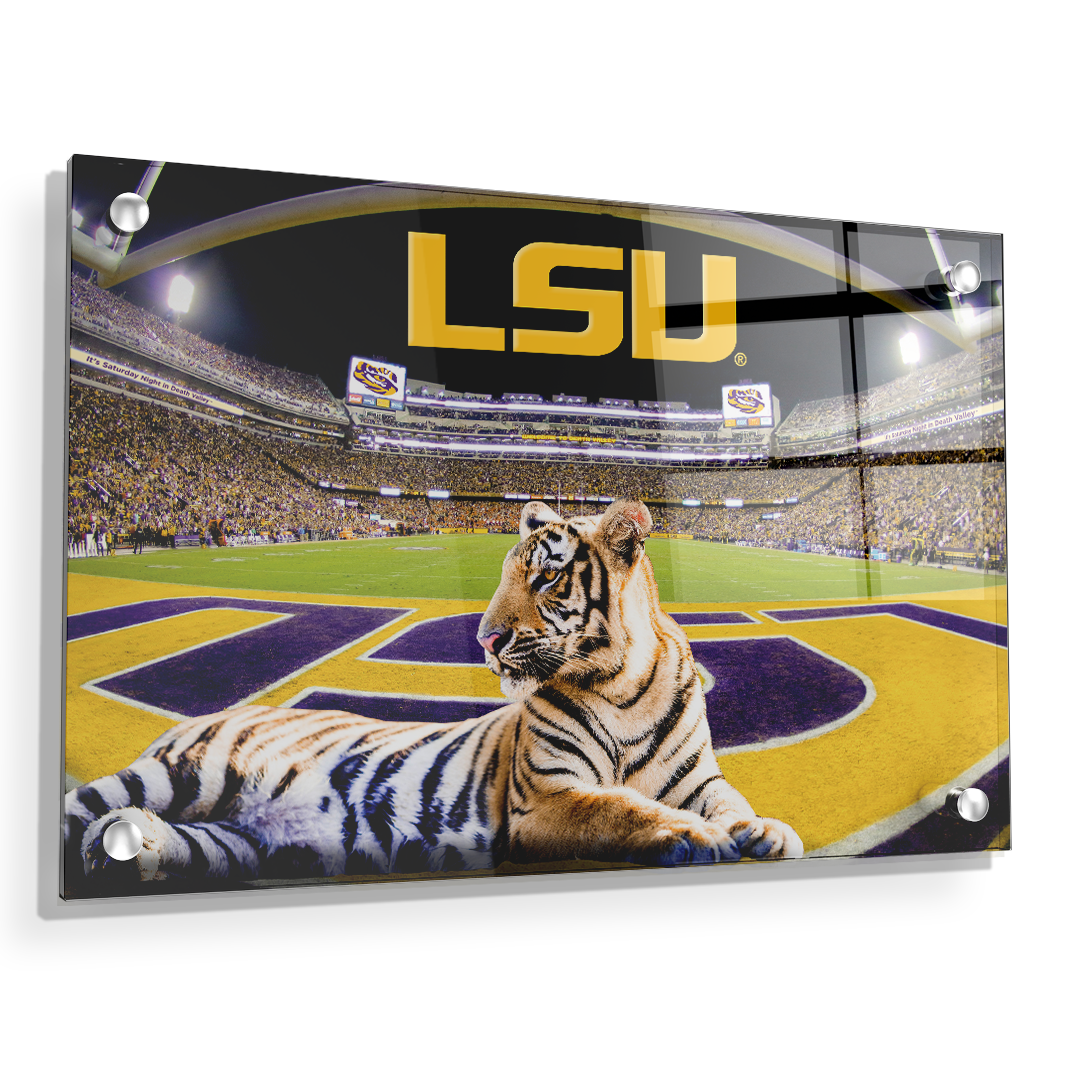 Lsu Tigers Mikes Colors Officially Licensed Wall Art College Wall Art