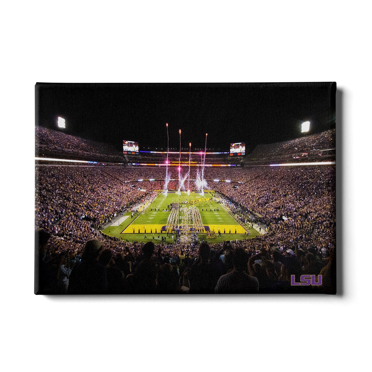 LSU-Tigers-It's-Saturday-Night-in-Death-Valley-End-Zone - College Wall Art