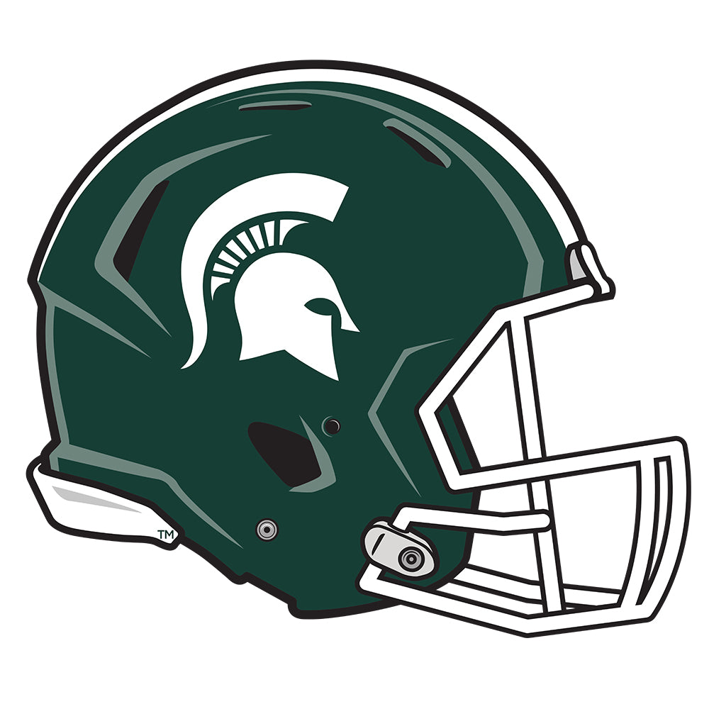 Michigan State Spartans Spartan Helmet Single Layer Dimensional College Wall Art