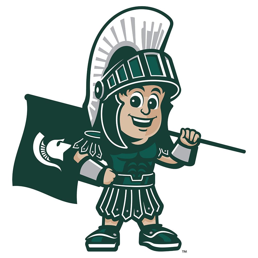 Michigan State Spartans Youth Sparty Single Layer Dimensional College Wall Art