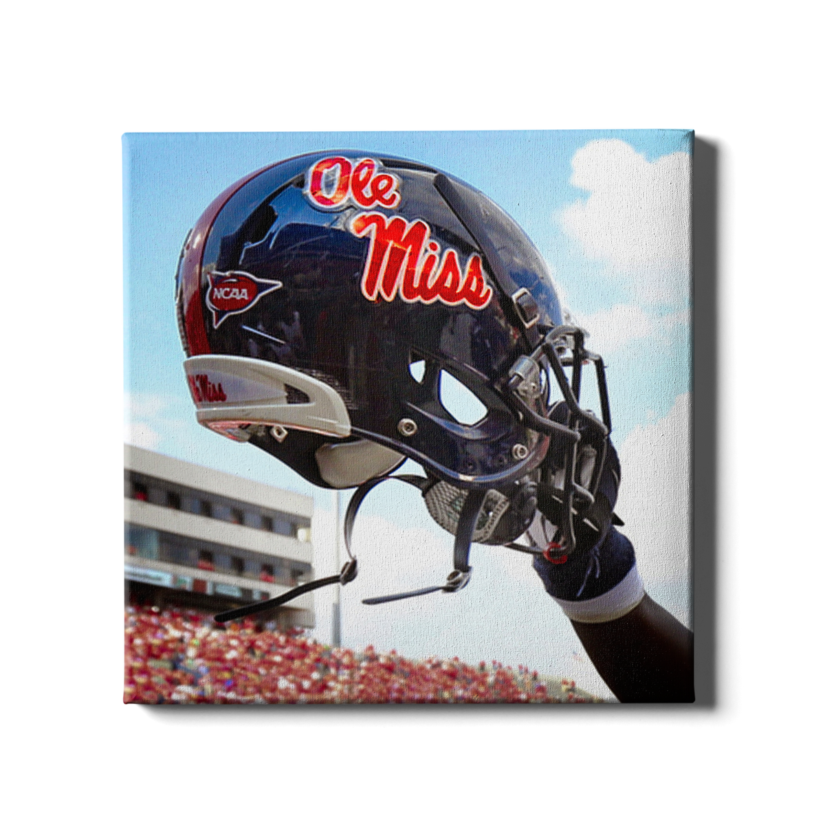 Ole Miss Rebels Ole Miss Helmet Held High College Wall Art