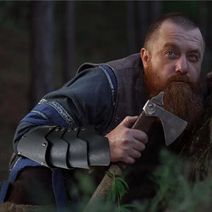 Medieval Bracers Medieval Arm Guard Bracers Cosplay Arm Bracers PU Leather Costume Bracer Viking Bracers For Historical - Vikings of Valhalla US