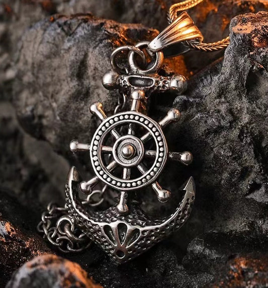 Experience the Power of the Sea: Viking Necklace With Fish Hook Pendant