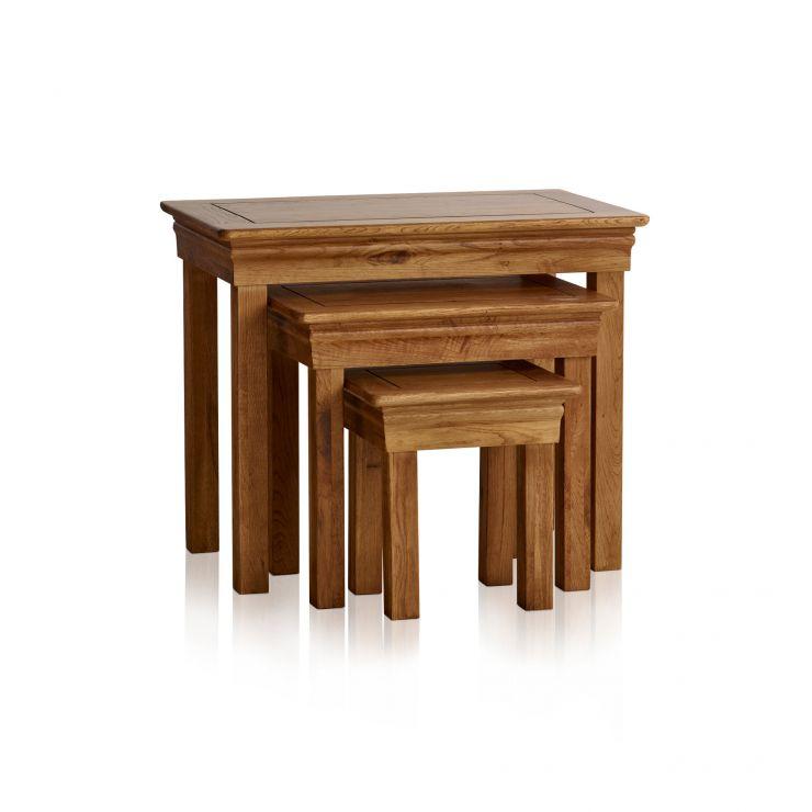 oak furniture land nest of table