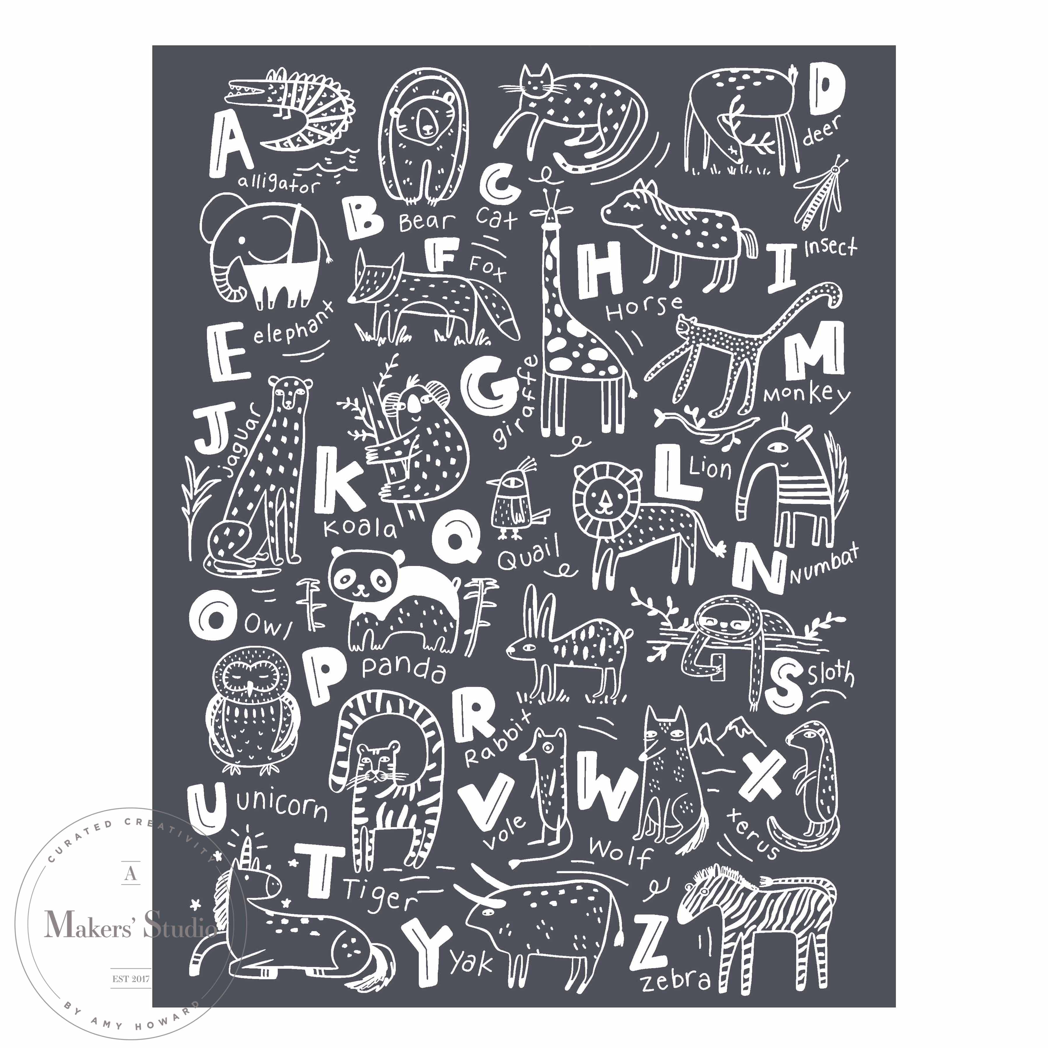 Nordic Alphabet - Mesh Stencil 8.5x11