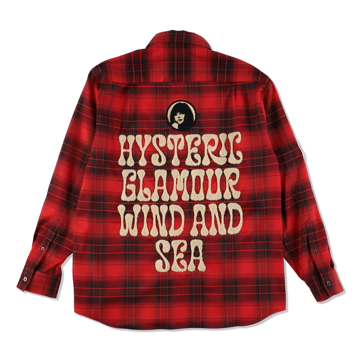 HYSTERIC GLAMOUR x WDS CHECK SHIRT / RED - WIND AND SEA