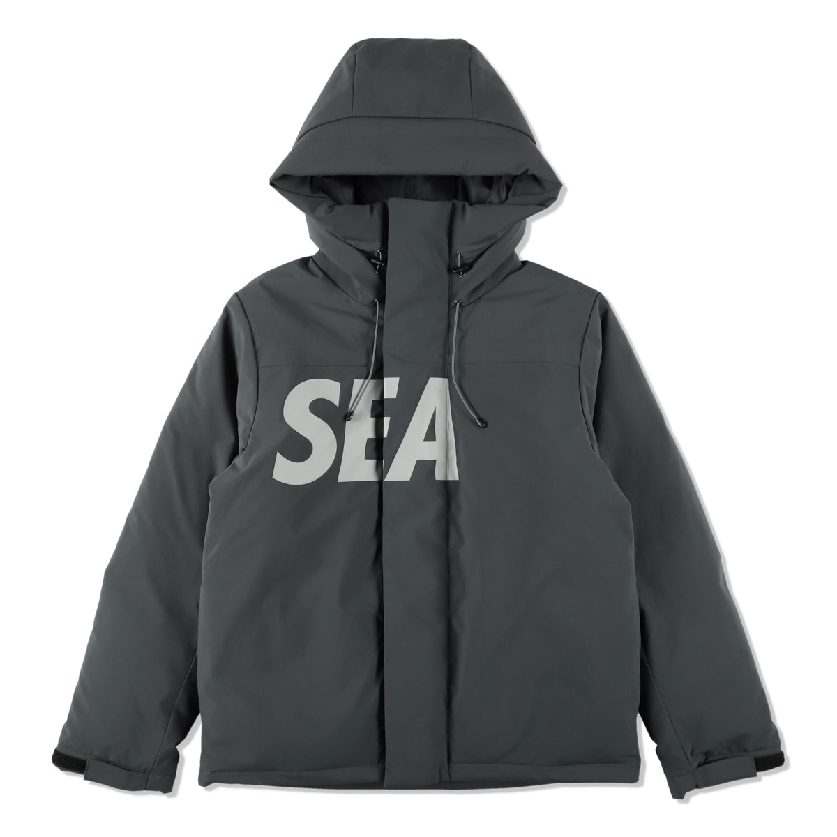 SEA HOODED DOWN JACKET / CHARCOAL - WIND AND SEA