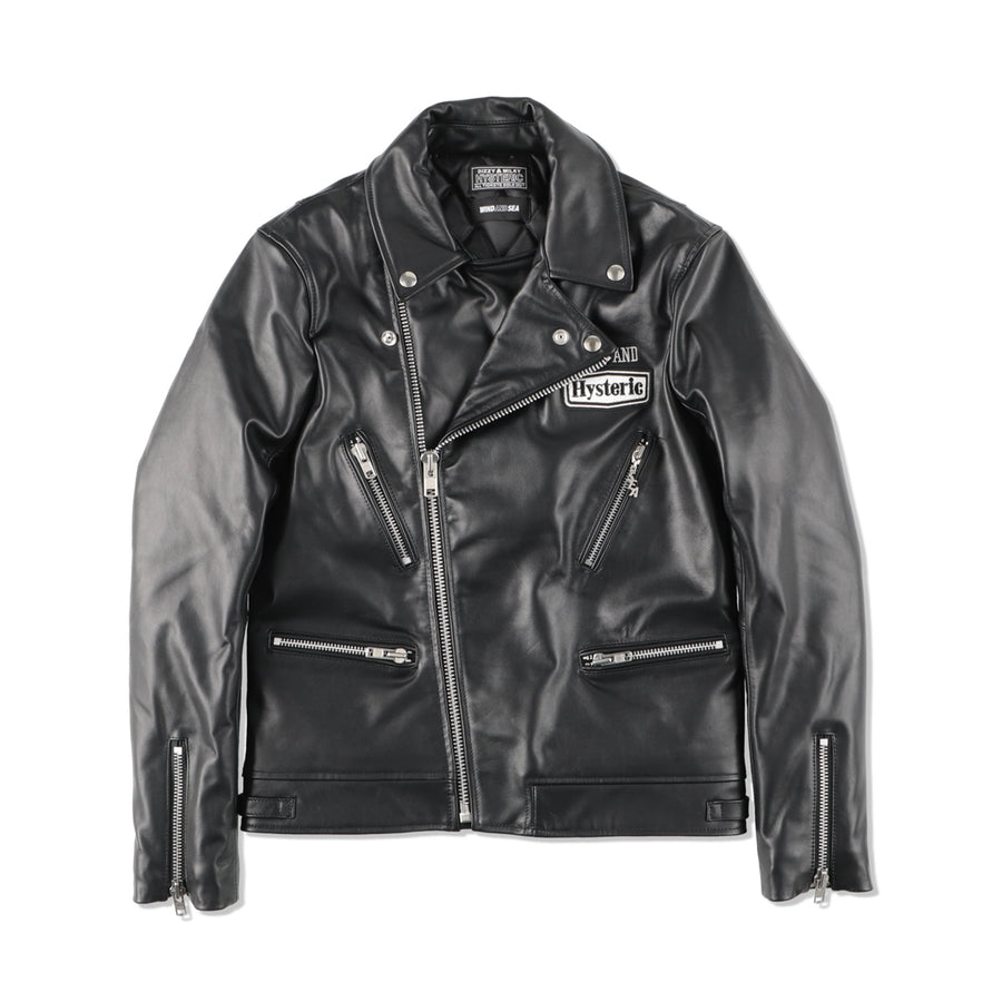 ヒステリックグラマーHYSX WDS LEATHER DOWN JACKET - ダウンジャケット