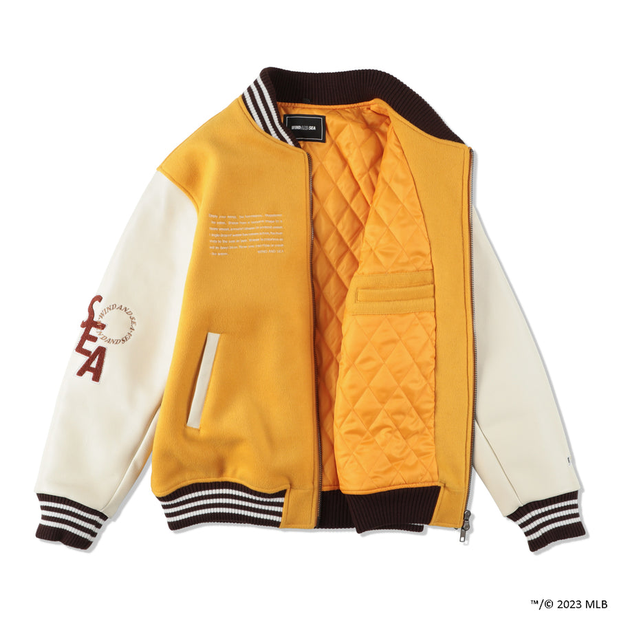 誠実】 WIND AND SEA WDS×LIBERE WDS ブルゾン VARSITY Varsity M