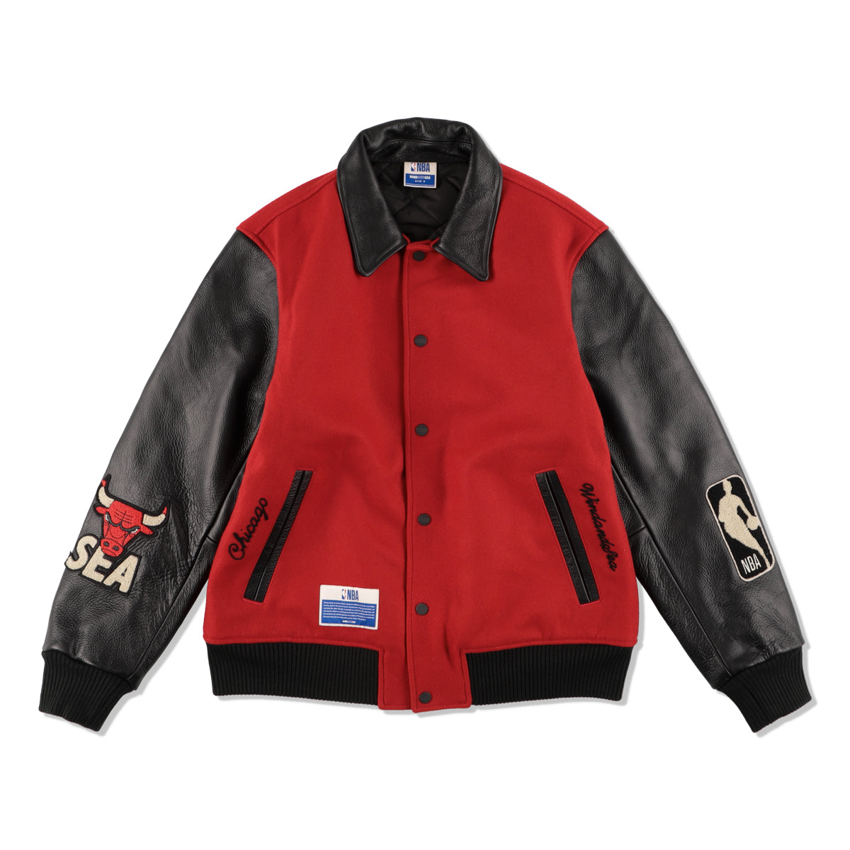 WIND AND SEA NBA x WDS Leather Jacket 限定 【超お買い得！】 56.0