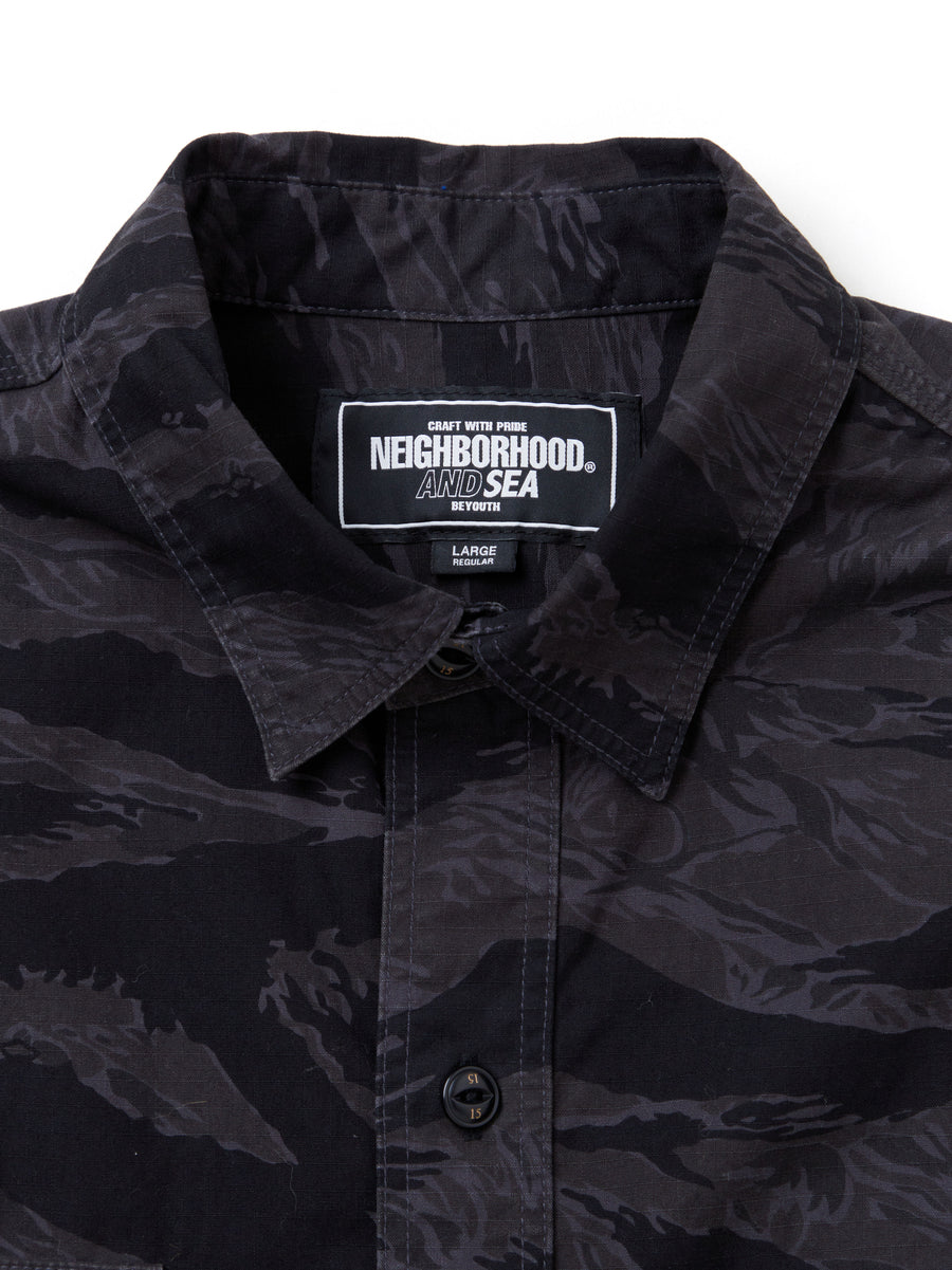 NEIGHBORHOOD WDS TIGER CAMO SHIRT LS 黒 belgradesaxperience.com