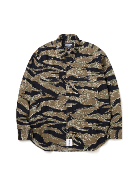 TIGER CAMO SHIRT LS / OLIVE_DRAB L | myglobaltax.com