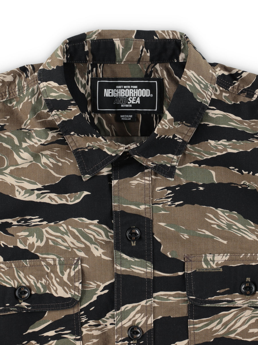 ポイントキャンペーン中 NEIGHBORHOOD wds TIGER CAMO SHIRT XL | www