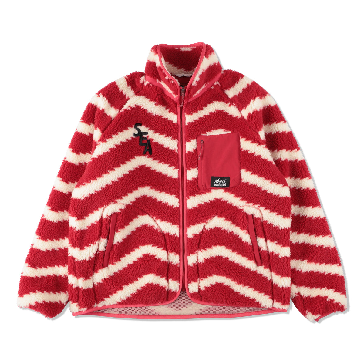 WDS PALM TREE PATTERN FLEECE FLZP PARKA - パーカー