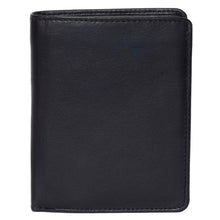Load image into Gallery viewer, Men&#39;s Large Leather Wallet RFID Vertical 2.0 Black - Front View