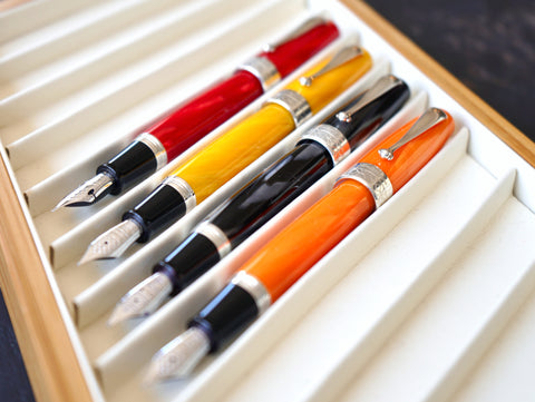 Montegrappa Miya 450 Fountain Pen set. 