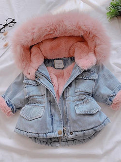 winter vest with fur hood