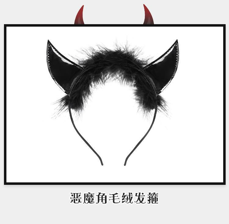 暗夜小恶魔吊袜带分体情趣内衣套装