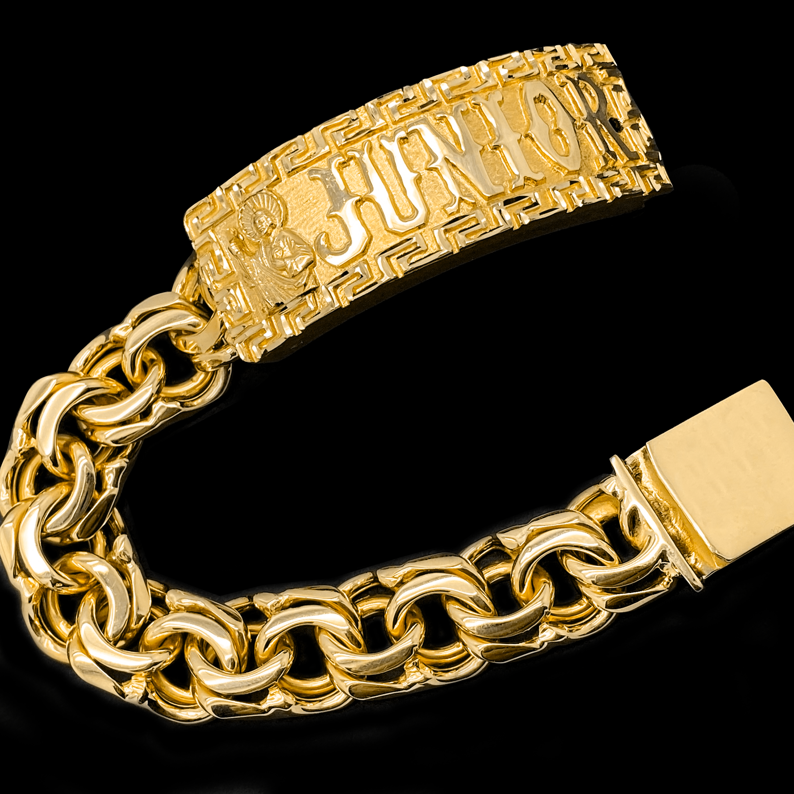 11mm Children Gold Bracelet/Esclava Niños de Oro JDG