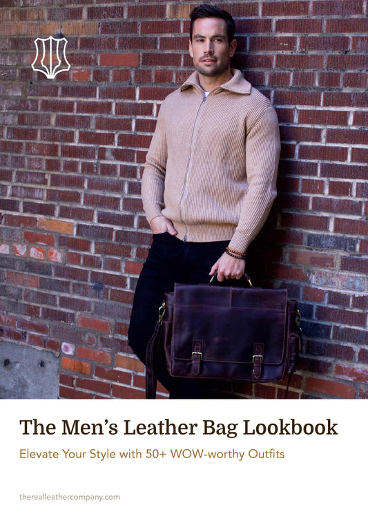 moonster Leather Messenger Bag for Men, Rustic Messenger Bag for Women –  Handmade Full Grain Distressed Buffalo Leather – 16 Inch Laptop Bag with