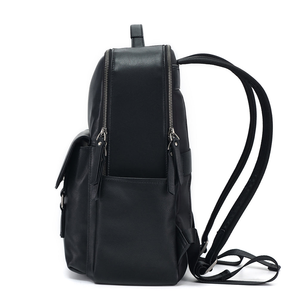The Zilla | Black Leather Backpack for Men – The Real Leather Company