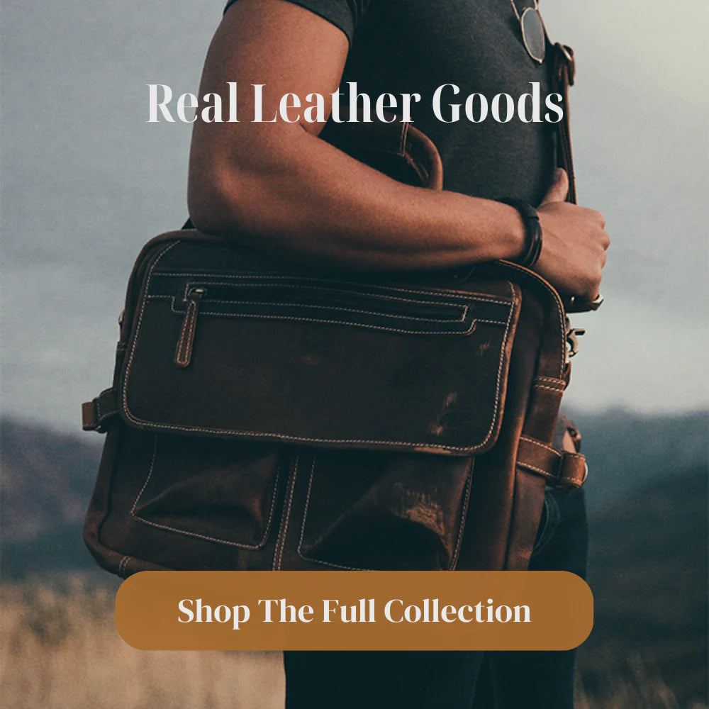 real leather goods