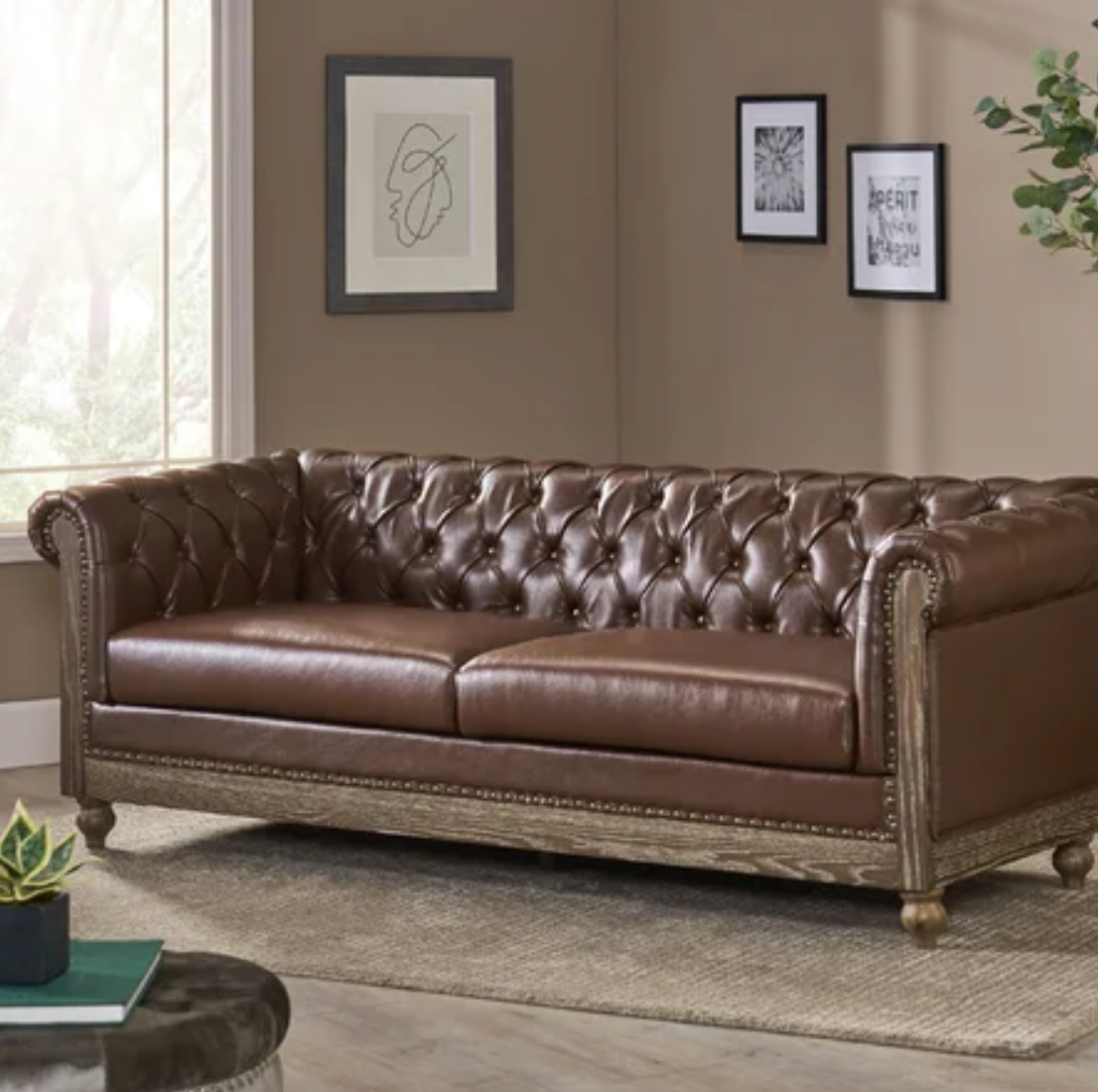 pleather couch