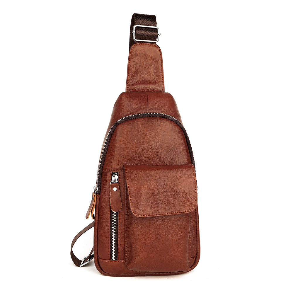 The Tersus | Leather Sling Bag for Men – The Real Leather Company