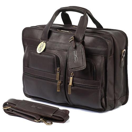 The Executive - Men's Leather Computer Bag, Large Briefcase – The Real ...