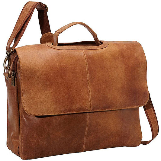 Buffalo Leather Messenger Bag For Men Distressed Full Grain Laptop