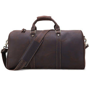 Men's Leather Duffel Bag - Weekend Trip Travelling Airport Bag – The ...