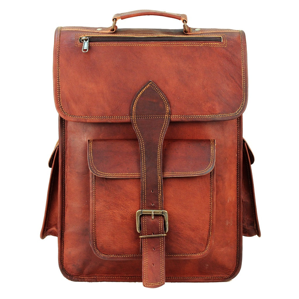 Leather Laptop Backpack for 15 Inch Laptops Men and Women – The Real Leather Company