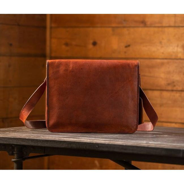 Leather Messenger Bag For Men 15