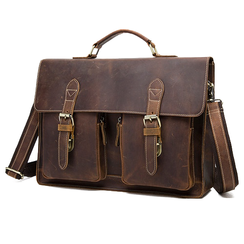 Men's Leather Messenger Bag for Laptops - Vintage Satchel Bag – The ...