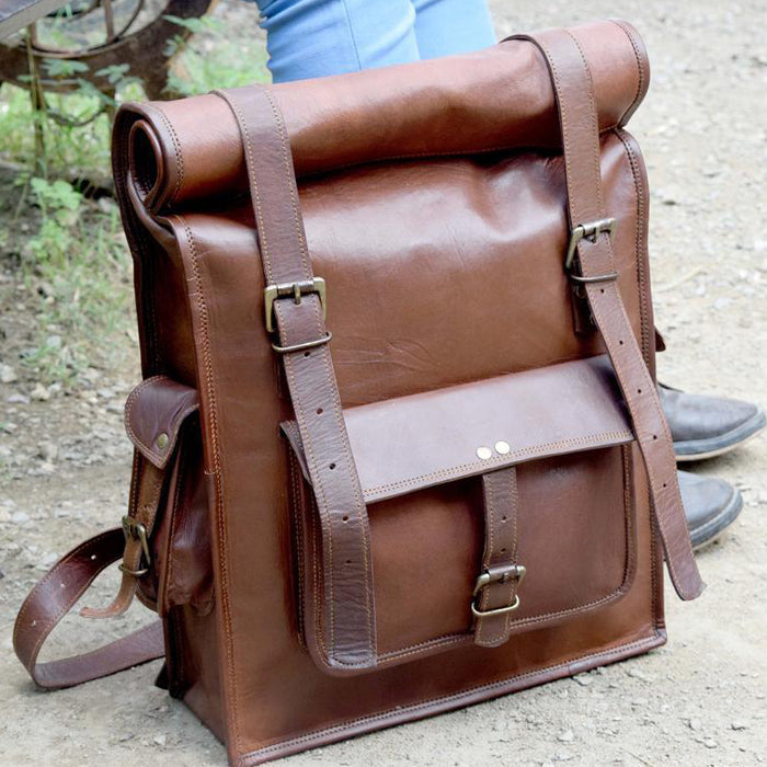 best full grain leather backpack