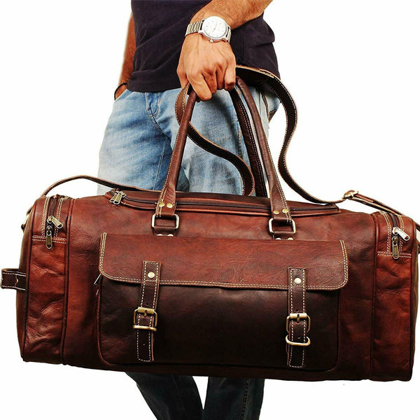 mens leather travel bag style