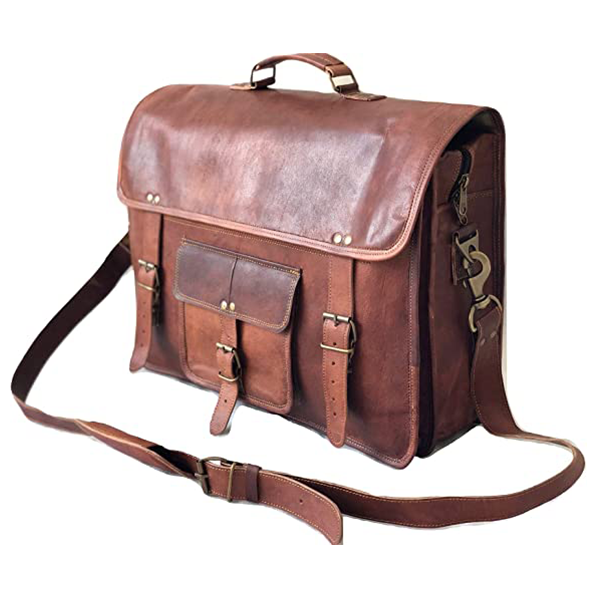 Men's Leather Laptop Messenger Bag Briefcase - Full Grain Leather – The ...