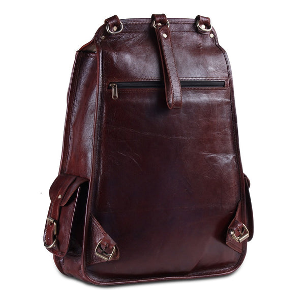 The Western | Leather Backpack for 17 Inch Laptops for Men & Women ...