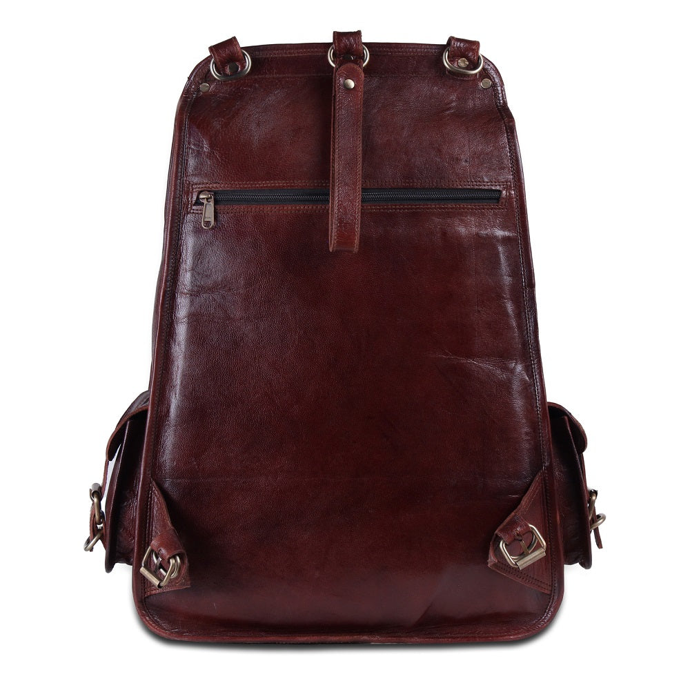 The Western | Leather Backpack for 17 Inch Laptops for Men & Women ...