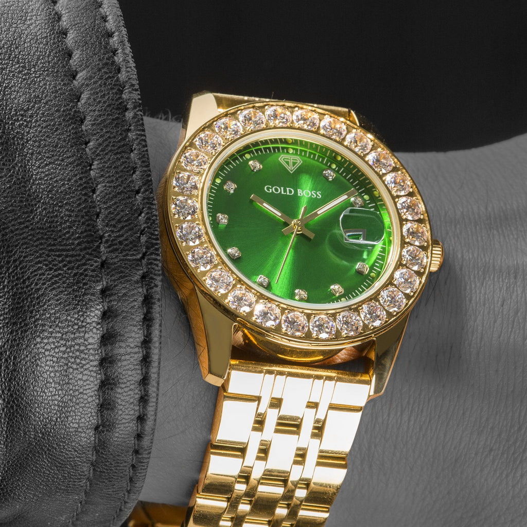 boss watch green face