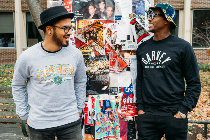 Models wearing School of Thought collection