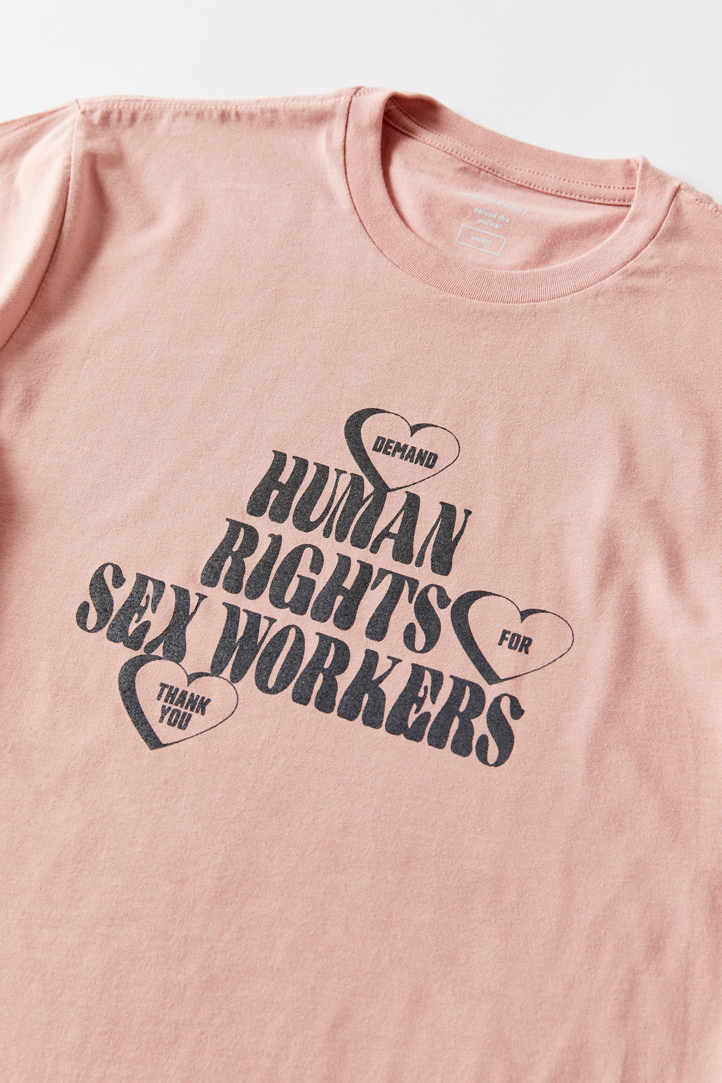 Sex Workers Rights T-Shirt close up