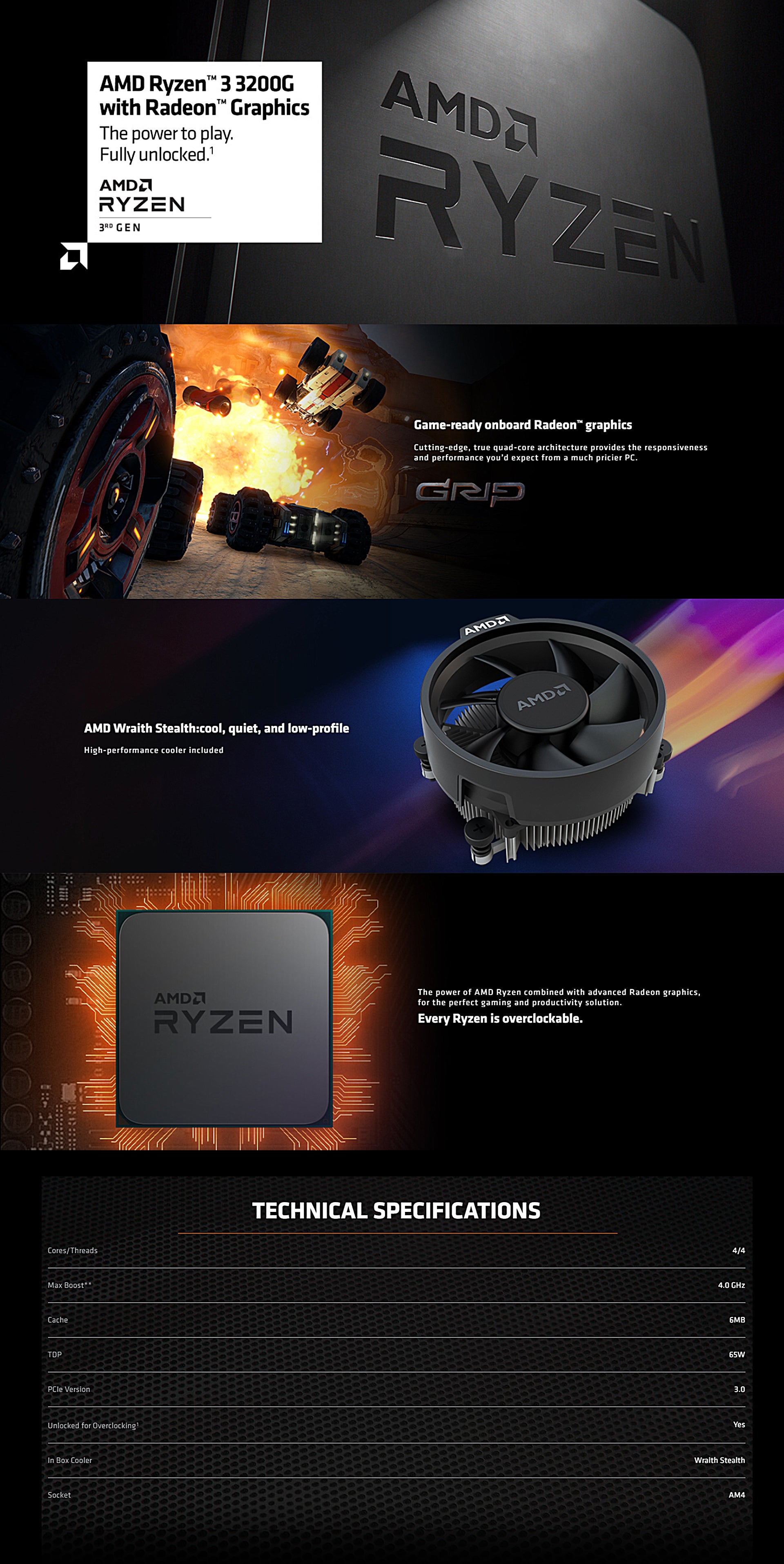 Ryzen 3 30g Processor Socket Am4 3 6ghz With Radeon Vega 8 Cebuwebmart