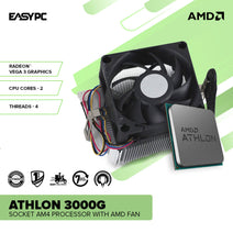 AMD Athlon 3000G Vega 3 Socket Am4 Graphic Processor Box Type or with AMD Fan MPK Nav Image 2