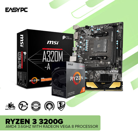 AMD Ryzen 5 4500 / GTX 1630 / A320M / 16GB / 240GB / 500Watts / Case –  EasyPC